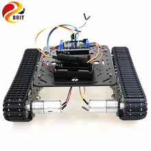 PS2 Joystick Control Shock Absorper Smart Robot Tank Chassis with Dual DC Motor+UNO Board+Motor Driver Board for DIY Project