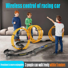 RC Toy Race Track DIY Remote Control Kids Car Electric Handle Control Racing Car Track Model Toy Railway Road Toy