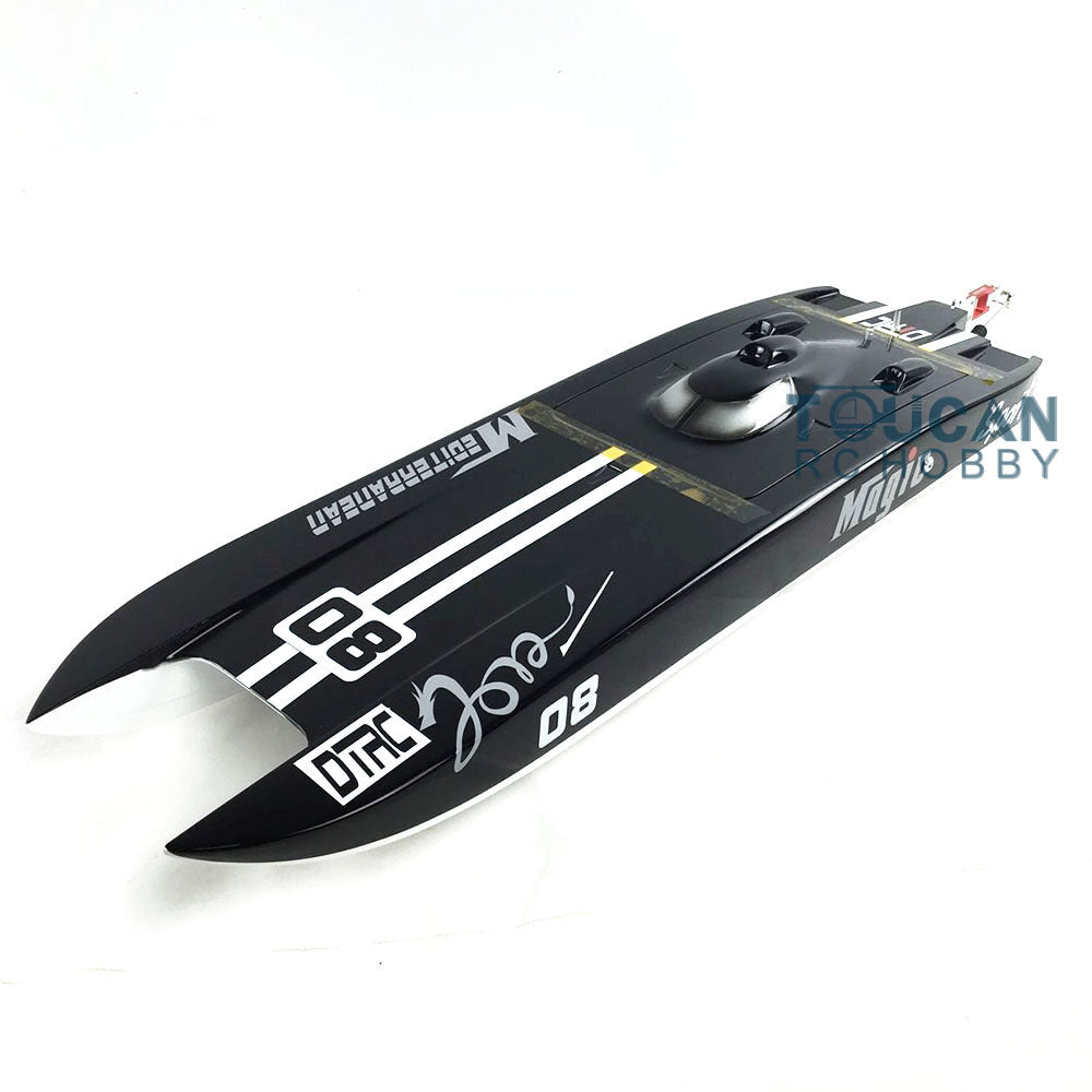 E32 PNP Cheetah/Germany Cat Fiber Glass Electric Racing Speed RC Boat W/120A ESC/3200KV Brushless Motor/Water Cooling Black