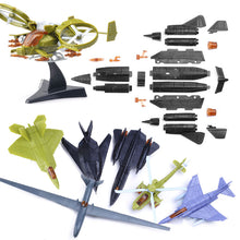 5Pcs No-repeat Mini Assemble Aircraft Building Blocks Toy for Children Fighter F-35 Military Model Kits Educational Toys Random