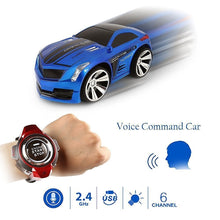 New 1:28 Remote Control Car Racing Toy Car Voice Smart Watch Voice-Activated Watch Rechargeable Radio Drift Car Electric