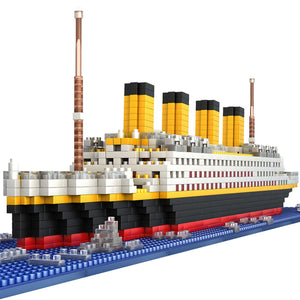 1860Pcs Titanic Shape Micro Diamond Particle Assembly Building Block Kit Educational Bricks Boys Girls Kids Children Toys Model
