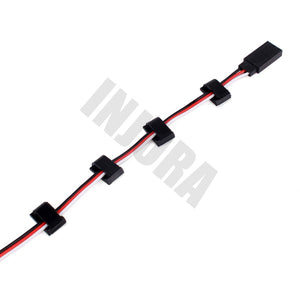 10PCS Black Wiring Buckle with 3M Double-sided Adhesive for RC Crawler Car RC Boat Drone RC Model