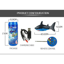 Mini Coke Can RC Boat Shark Shape Boat RC Toy 3CH 27/40Mhz Radio Electronic Remote Control Toys for Children Kids Christmas Gift