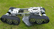 WZY569 Smart RC Tank Car Truck Robot Platform Climbin Metal Tank Chassis DIY 350 RPM CNC Alloy body+4 Plastic Tracks + 4 Motors