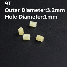 4pcs Small Motor Gears 6T 7T 8T 9T 10T 11T 12T Teeth For 0.8MM 1mm Shaft R/C Helicopter Mini Quadcopter Accessories Spare Parts