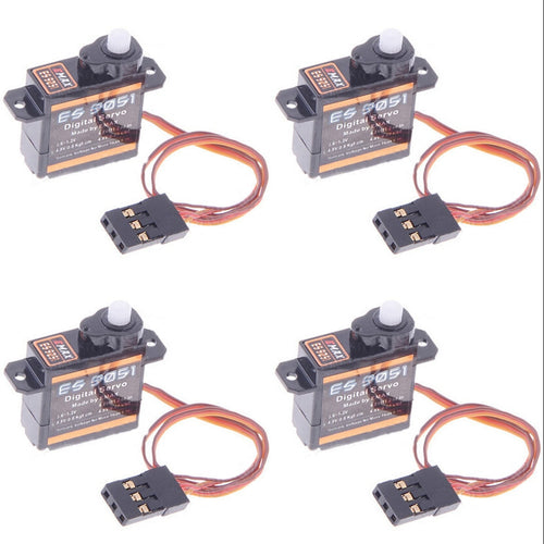 4pcs/lot EMAX ES9051 ES9251 4.1g/3.6g Digital Servo Plastic Gear 0.8kg Torque for 3D F3P Airplanes Wholesale Dropship