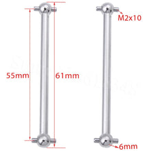 2pcs Steel Metal RC Car Drive Shaft Dogbone 61mm 63mm 70mm 77mm 84mm 86mm 89.5mm 101mm