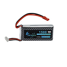 High Rate 7.4V 1500mAh Lipo Battery For RC Helicopter Parts 2s Lithium battery 7.4 v 25C Airplanes battery with JST/T/XT60 Plug