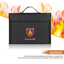 Security Fireproof Bag & Battery Bag, Protect Your Valuables, Documents, Money, Jewelry, Battery, Zipper Closure,380*280*75mm
