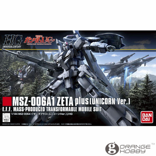 OHS Bandai HGUC 182 1/144 MSZ-006A1 Zeta Plus Unicorn Ver Mobile Suit Assembly Model Kits