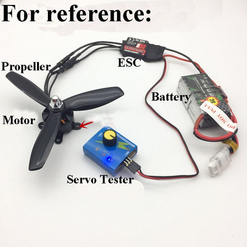 High Power Airplane 2204 2300KV Brushless Motor+5045 Propeller Props+Skywalker 20A ESC+Servo Tester Servotester f RC Toy Fan DIY