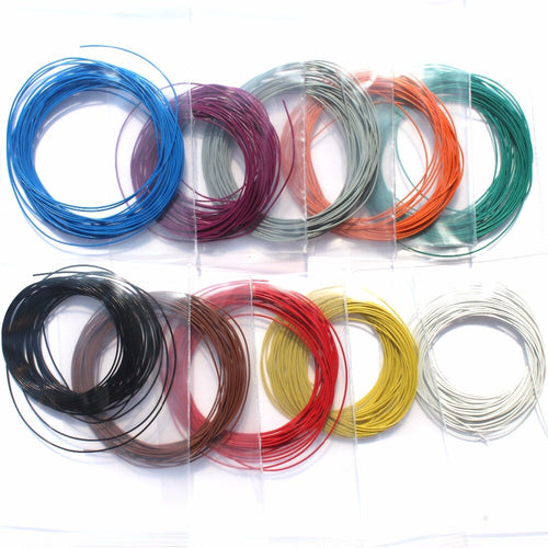 30AWG 5m LaisDcc Stranded Ultra Fine Ultra Flexible Decoder thin Wire with 0.51mm Outside Diameter/LaisDcc Brand