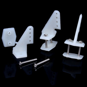 10 Sets Nylon Control Horns 4 holes W13xL18xH25mm with Screws For RC Model Airplane Parts KT Aeromodelling DIY