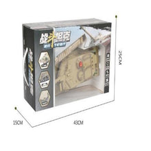 Remote Control Tank Charging Combat Tank Pistol Remote Control Rotating Turret Imitation True Sound Effect Beautiful Lighting