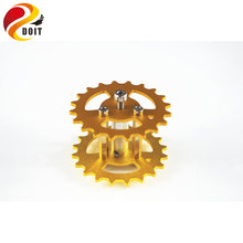 DOIT 2pcs Metal Driving Wheel for Robot Tank Car Chassis, Action Wheel by Caterpillar Remote Control Toys Drive DIY