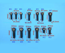 20Pcs M2/M2.5/M3 Plastic Ball Joint 2/3mm Tie Link Rod End Holder Wear Resisting Connector For Rc Boat Car Airplane Trucks Buggy