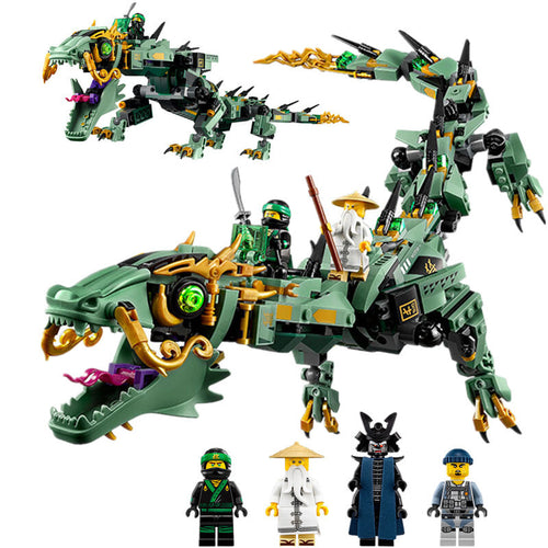 574pcs Compatible legoinglys ninja Mecha Dragon Technic Assembled Model Building Blocks Toys Kit DIY Educational Toys Gifts