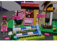 400pcs Friends Heartlake City Stables Mia Farm Horse 10163 Model Building Blocks Assemble Children Toys Compatible With LegoING