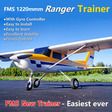 FMS 1220mm Ranger Trainer Beginner RC Airplane Plane with Reflex Gyro Autobalance 4CH 3S EPO PNP Model Aircraft Floats optional