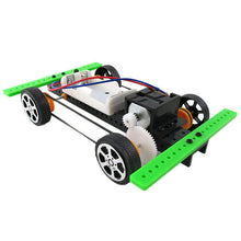 New Arrival Self assembly DIY Battery Powered Mini Car Model Kit Children Kids Educational Not Remote Tontrol Toy Car Gift