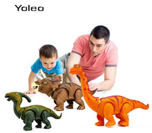 Electric Light Sound Projection Egg-Laying Dinosaur Animal Model Walking Robot Kids Toy Gift for Birthday Christmas Festival