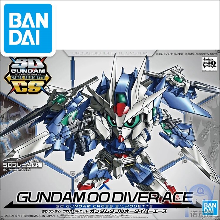 Original SD Gundam Model Cute GUNDAM 00 DIVER ACE Mobile Suit Kids Toy