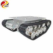 DOIT TS100 IR Control Shock Absorption Crawler Tracked Robot Tank Chassis with Obstacle Avoidance for Robot Education by Phone