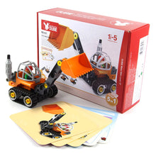 Children Educational Toys 5 In 1 Large Particle Building Figure Kit Concrete Car Assembling Toy for Kid Birthday Gift 2019