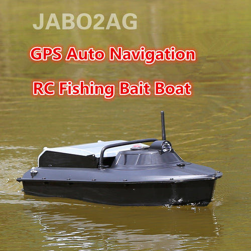 JABO 2AG 20A 2.4G GPS Auto Navigation Fishing Bait Boat Nest Dipper Boat Double 380 motors Automatic Fish bait RC Boat VS 2011-5