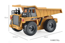 Huina 1540 RC Truck 2.4G 6 Channel Remote Control 540 Metal Dump Truck 4 Wheel Realistic Machine toys