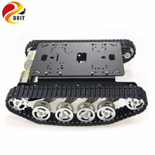 TS100 Shock Absorber Metal Robot Tank Car Kit Chassis for Arduino uno r3 raspberry tracked crawler caterpillar suspension system