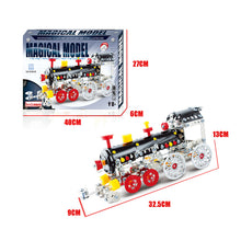 Toy Train Head DIY Assembly Metal Alloys Model Building Blocks Toys Kit for Kids