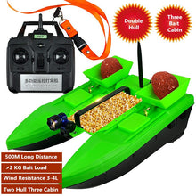 2018 New Large Intelligent automatic Remote Control Dipping boat 500M 2KG 4 level wind resistance Feeding hook RC Bait ship Boat