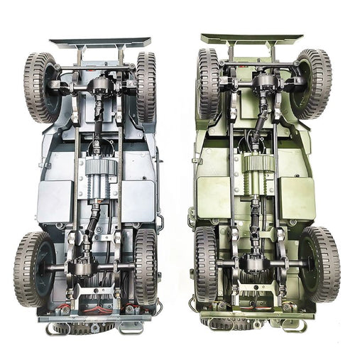 1:10 RC Car Q65 C606 2.4G 4WD Convertible Remote Control Off-Road Military Climbing Car Toy Kid Gift Light Jeep Four-Wheel Drive