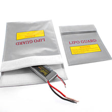 Fireproof RC LiPo Li-Po Battery Fireproof Safety Guard Safe Bag Charging Sack Battery Safety Protective Bag Safe Guard Silver