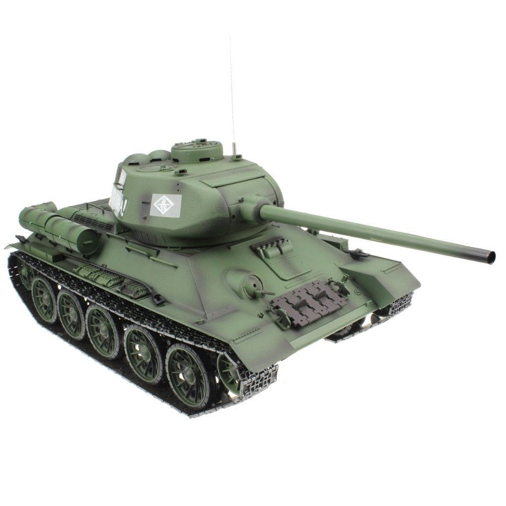 2.4G 1/16 Russian Army T34 T-34/85 RC Battle Tank World War II Model Gift Toy