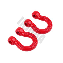 INJORA 4Pcs Red Metal Bumper D-ring Tow Hook for 1/10 RC Crawler Car Traxxas TRX-4 Axial SCX10 90046 D90