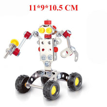 3set Large 3D Metal Puzzle Assemble Screw Building Blocks Kits Convertible Robot Model Teaching Toy for Student Educational Toys