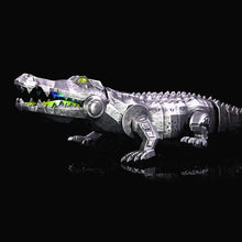 Remote Control Mechanical Crocodile Cool LED Lights on Eyes Sounds Electric Toy for Kids