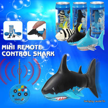 Mini Drink Can Radio Remote Control Shark RC Usb Rechargeable Super Shark fish Submarine Boat Underwater toy For Kids Gift