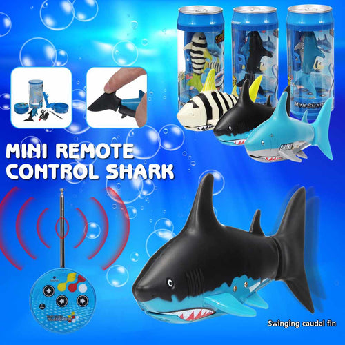 Mini Drink Can Radio Remote Control Shark RC Usb Rechargeable Super Shark fish Submarine Boat Underwater toy For Kids Gift