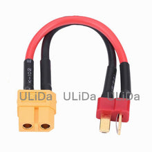XT60 / XT-60 Female to Male T-Plug Adapter (Deans Style) Charger Cable 5CM 12AWG