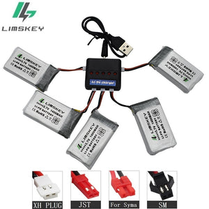 1400mAh 3.7v lipo Battery for SYMA X5 X5S X5C X5SC X5SH X5SW M18 H5P HQ898B HQ859B H11D H11C T64 T04 T05 F28 F29 T56 T57 Charger