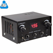 New High duty Digital DUAL Tattoo Power Supply Black LEDTattoo ink Power Supply box machine gun liner shader plug