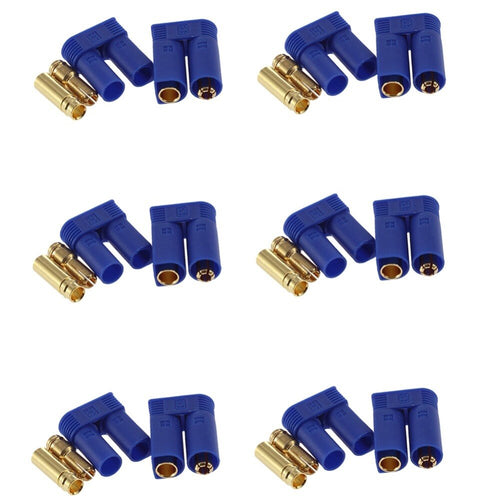 20pair/lot EC3 3mm/EC5 5mm Male-Female Type Battery Connector Golden Battery Connector Bullet Plug