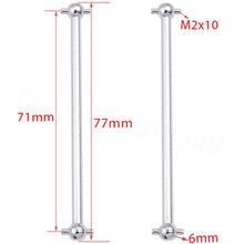 2pcs Steel Metal RC Car Drive Shaft Dogbone 61mm 63mm 70mm 77mm 84mm 86mm 89.5mm 101mm