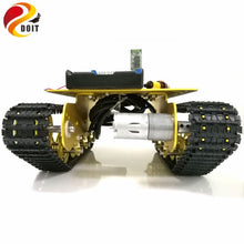 DOIT TS100 Bluetooth Control Obstacle Avoidance Robot Crawler Tank Car Chassis with Shock Absorption for Modification by Phone