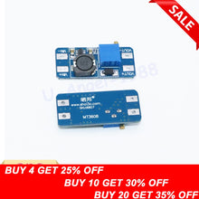 1/2 Pcs DC DC step up converter boost 2A power supply module IN 2V- 24V to OUT 5V-28V adjustable regulator board Dropship