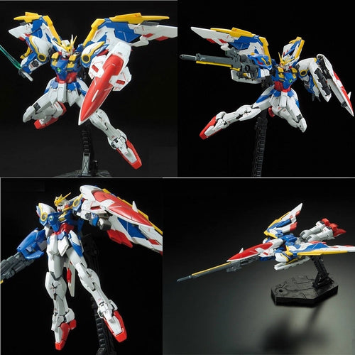 Japaness Bandai Gundam Model RG 1/144 WING ZERO GUNDAM EW Justice Freedom 00 Destiny Armor Unchained Mobile Suit Kids Toys